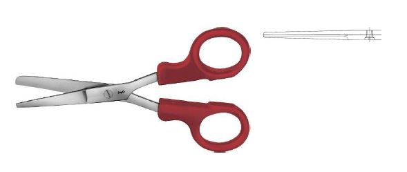 Ножиці перев’язочні червоні 145 мм